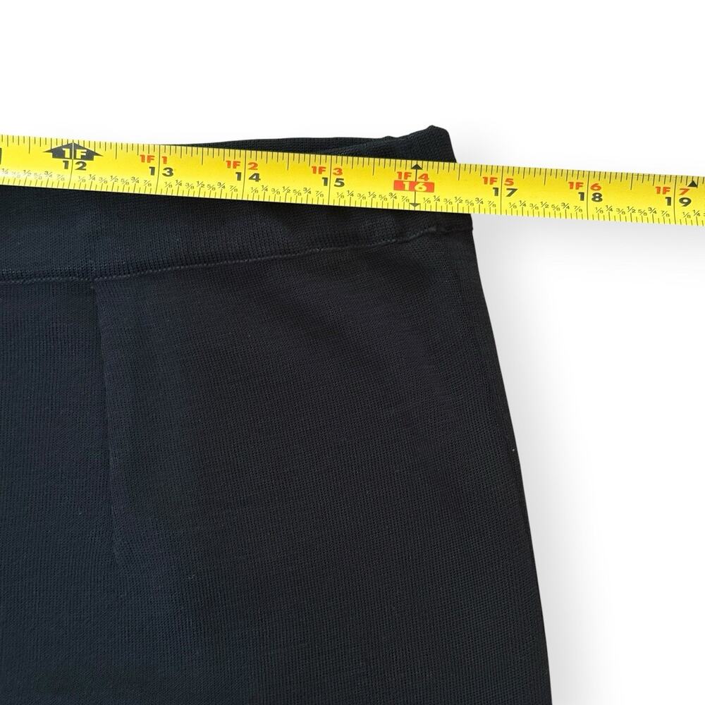 Ming Wang Black Pull On Pants Womens L Office Career Minimalist Quiet Luxury - Picture 7 of 9